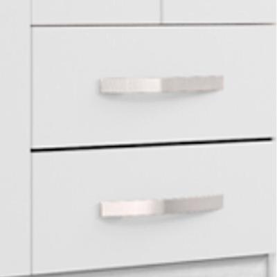 Guarda Roupa Solteiro Moden 3565 4 Portas de Bater 2 Gavetas Branco Flex MDP