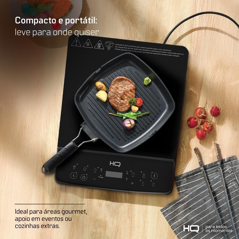 Cooktop de Indução HQ 1 Boca Portátil 2000W Preto HQ-IDS2001 220V - 6