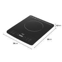 Cooktop de Indução HQ 1 Boca Portátil 2000W Preto HQ-IDS2001 220V - 3