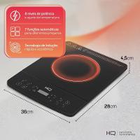 Cooktop de Indução HQ 1 Boca Portátil 2000W Preto HQ-IDS2001 220V - 5