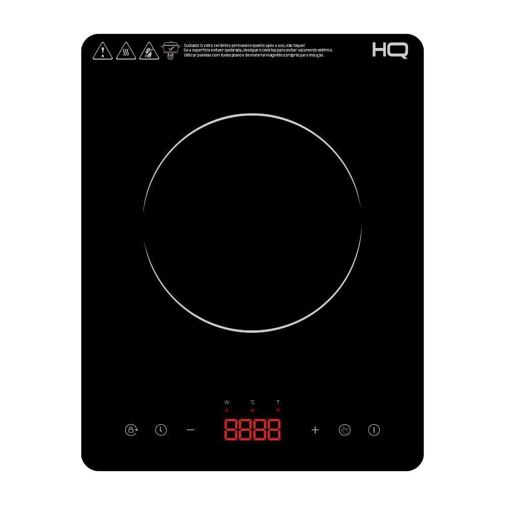 Cooktop de Indução HQ 1 Boca Portátil 2000W Preto HQ-IDS2001P 220V - 1