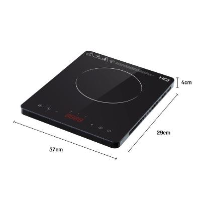 Cooktop de Indução Portátil Hq-Ids2001p 1 Boca Vidro Temperado Preto 220V