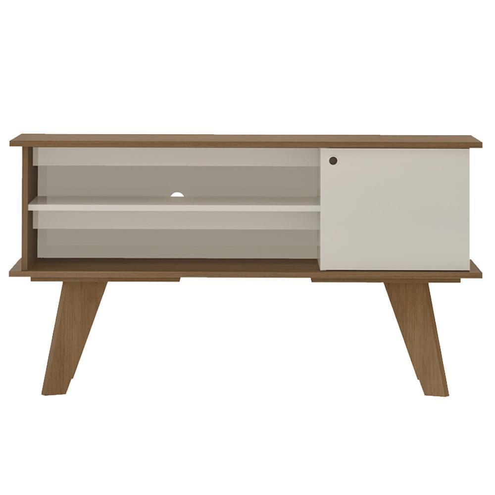 Rack Bancada Para Tv 50 Pol 1p 120 Cm Cinamomo Off White Arly Cinamomo Off White - 1