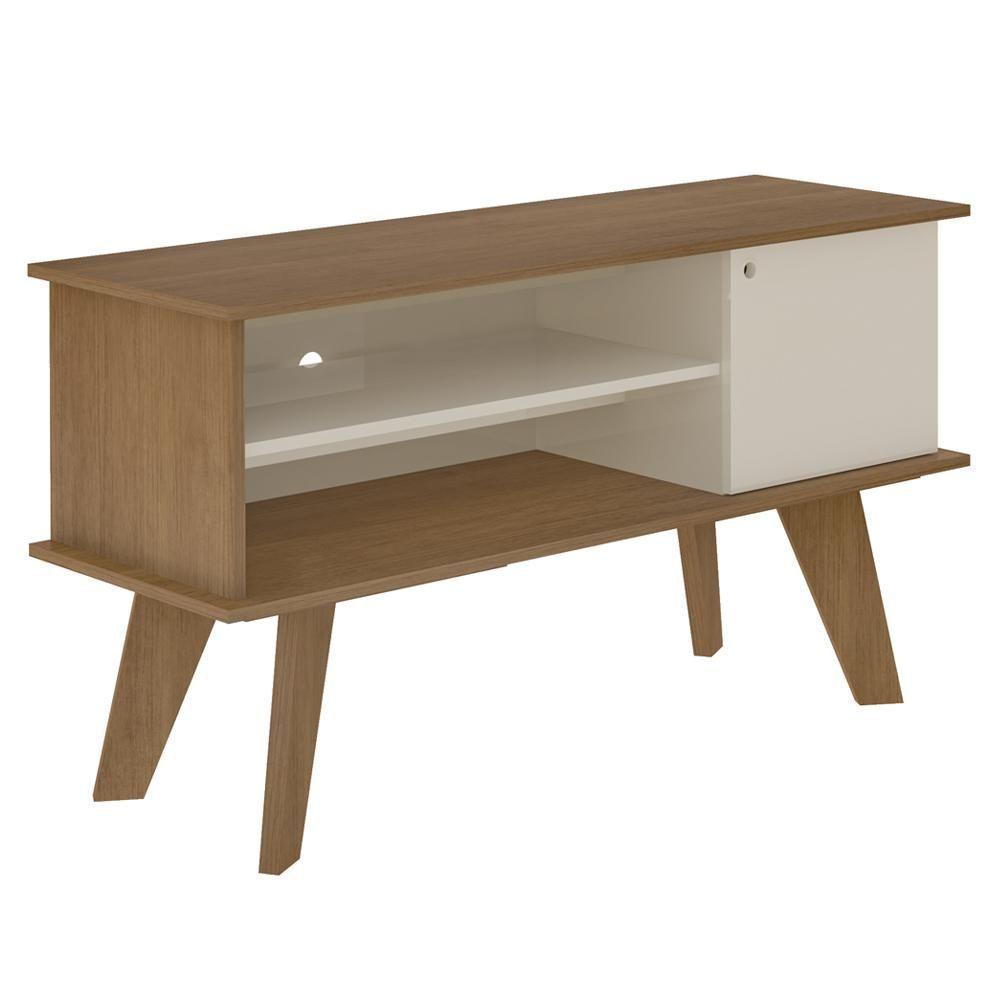 Rack Bancada Para Tv 50 Pol 1p 120 Cm Cinamomo Off White Arly Cinamomo Off White - 2