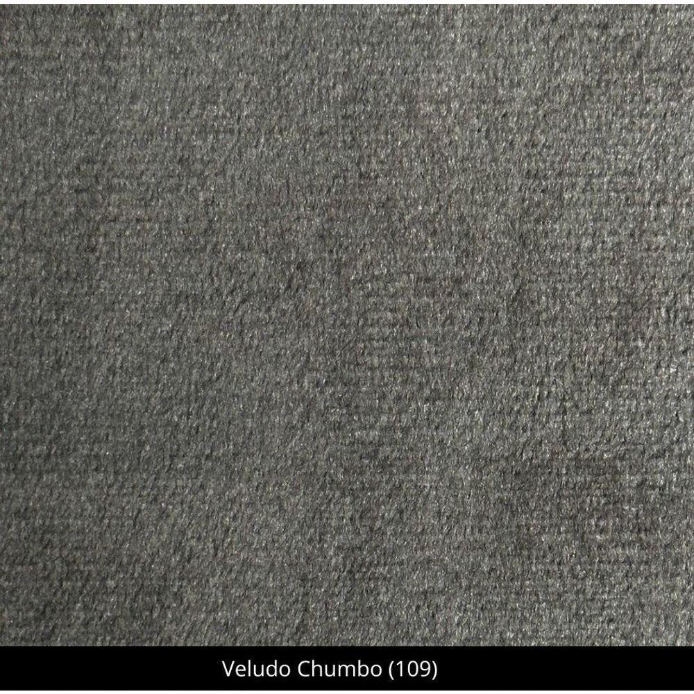 Kit Com 6 Cadeiras Cecília Madeira Maciça Assentos Estofados Para Mesa De Jantar Veludo Chumbo 109 - 7