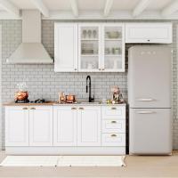 Cozinha Modulada 5 Pecas 280cm Ce379 Americana Branco Nature Henn Branco Nature - 1