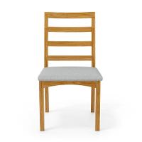 Kit Com 6 Cadeiras Cecília Madeira Maciça Assentos Estofados Para Mesa De Jantar Linho Cinza 407