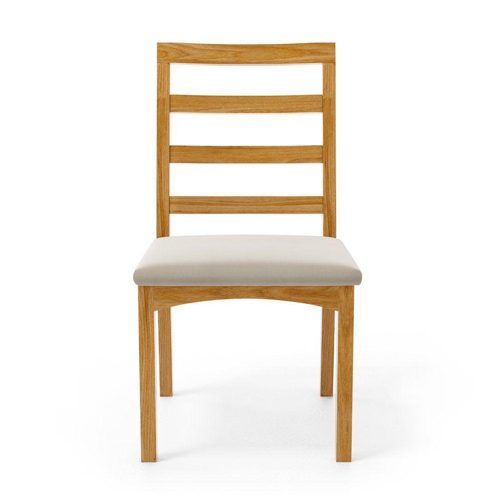 Kit Com 4 Cadeiras Cecília Madeira Maciça Assentos Estofados Para Mesa De Jantar Veludo Bege 102 - 4