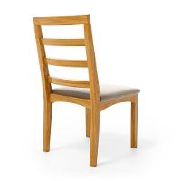 Kit Com 4 Cadeiras Cecília Madeira Maciça Assentos Estofados Para Mesa De Jantar Veludo Bege 102 - 5