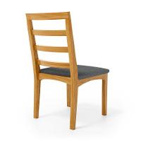 Kit Com 4 Cadeiras Cecília Madeira Maciça Assentos Estofados Para Mesa De Jantar Linho Chumbo 406 - 5