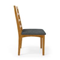 Kit Com 4 Cadeiras Cecília Madeira Maciça Assentos Estofados Para Mesa De Jantar Linho Chumbo 406 - 8