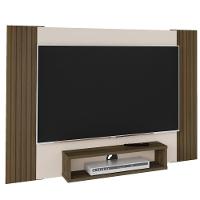 Painel Supenso Para Tv 47 Pol 120 Cm Pinho Ripado Off White Arly Pinho Ripado Off White - 1