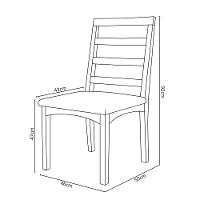 Kit Com 4 Cadeiras Cecília Madeira Maciça Assentos Estofados Para Mesa De Jantar Veludo Chumbo 109 - 2