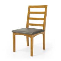 Kit Com 4 Cadeiras Cecília Madeira Maciça Assentos Estofados Para Mesa De Jantar Veludo Chumbo 109 - 3