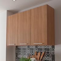 Armario Aereo 3 Portas 120 Cm Mdp Cz3109 Freijo Tecno Mobili Freijo - 3