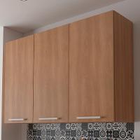 Armario Aereo 3 Portas 120 Cm Mdp Cz3109 Freijo Tecno Mobili Freijo - 5