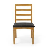 Kit Com 2 Cadeira Cecília Encosto E Pés De Madeira Maciça Assento Estofada Para Mesa De Jantar Courino Preto 503 - 8