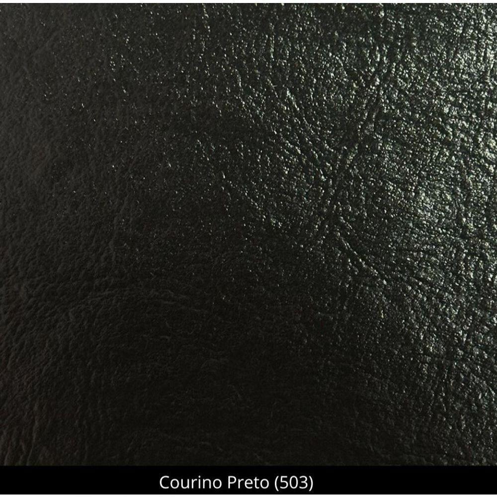 Cadeira Cecília Encosto E Pés De Madeira Maciça Assento Estofada Para Mesa De Jantar Courino Preto 503 - 6