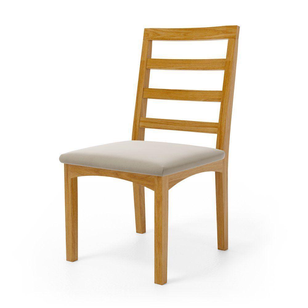 Kit Com 2 Cadeira Cecília Encosto E Pés De Madeira Maciça Assento Estofada Para Mesa De Jantar Veludo Bege 102 - 4