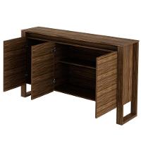 Balcão Para Escritório 3 Portas 1.3 Me4147 Nogal - Tecno Mobili - 5