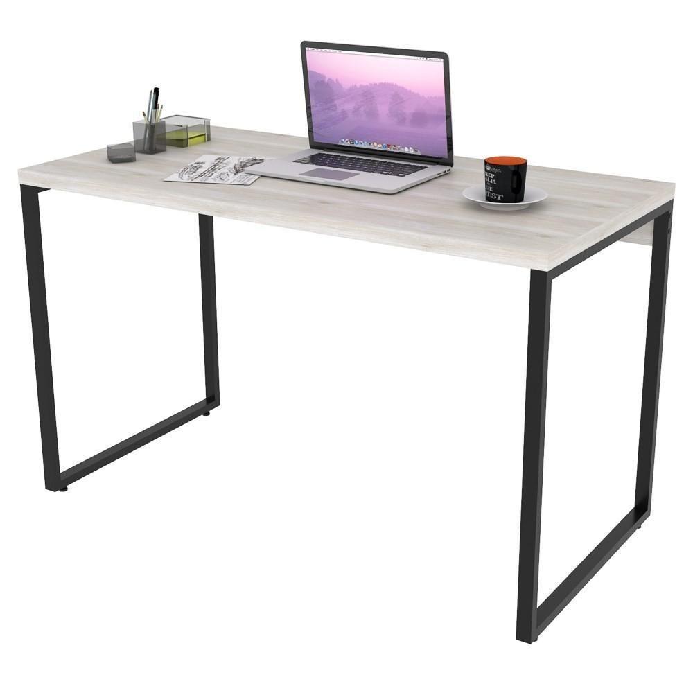 Mesa De Escritório Office 135cm Estilo Industrial Prisma C08 Snow - Mpozenato - 1