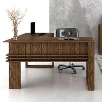 Mesa Para Escritório Em L Me4145 Nogal-nogal - Tecno Mobili - 3