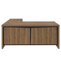 Mesa Para Escritório Em L 180x190cm Tamburato Corp A06 Nogal-preto - Mpozenato - 8