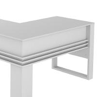 Mesa Para Escritório Em L Me4145 Branco-branco - Tecno Mobili - 3