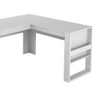 Mesa Para Escritório Em L Me4145 Branco-branco - Tecno Mobili