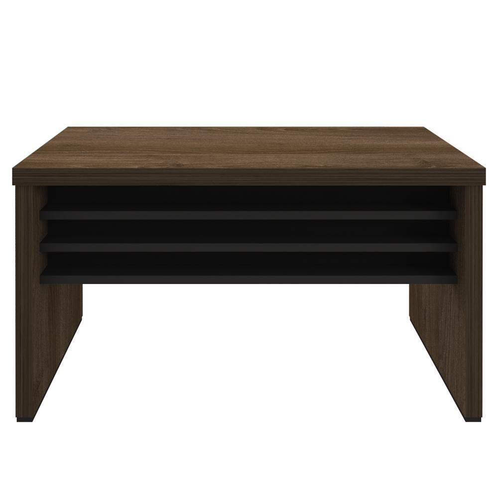 Mesa Para Escritório 135cm Tamburato A06 Marrom-preto - Mpozenato - 7