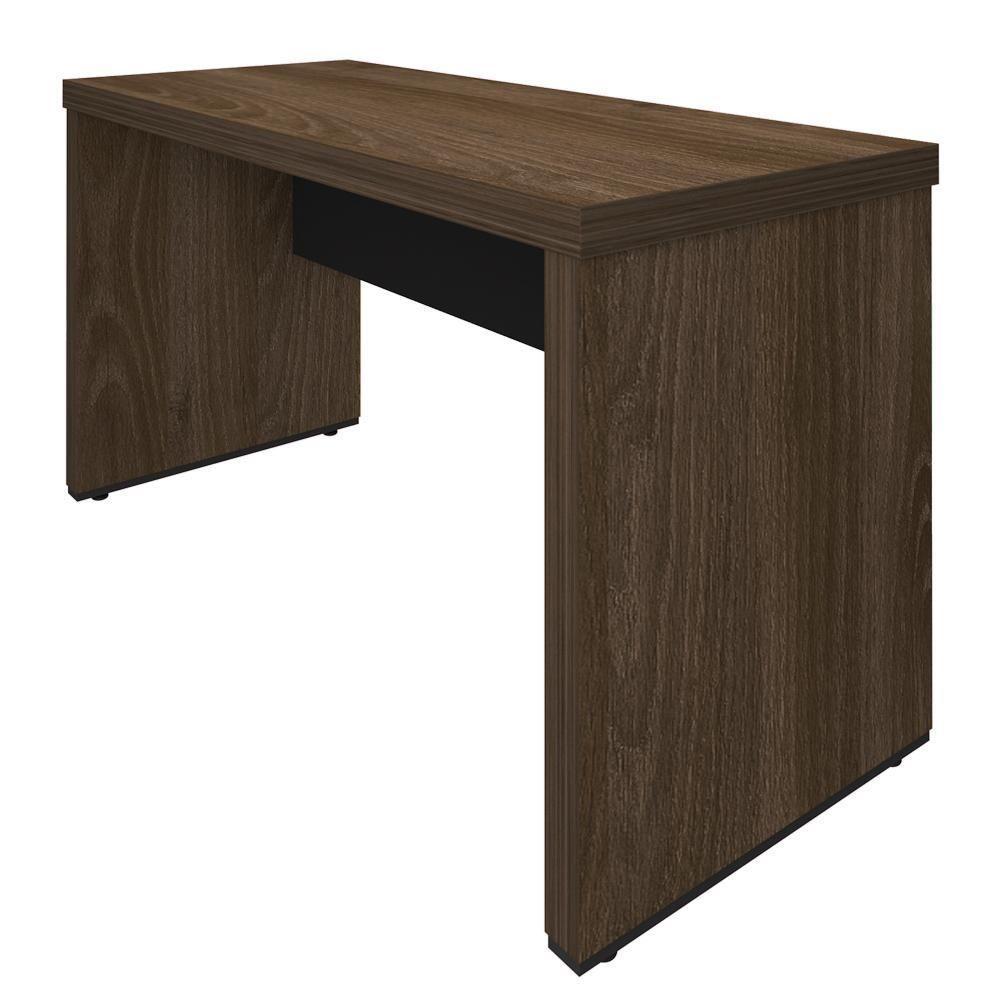 Mesa Para Escritório 135cm Tamburato A06 Marrom-preto - Mpozenato - 9