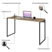 Mesa De Escritório Escrivaninha 135cm Dynamica Industrial C08 Carvalho - Mpozenato - 3
