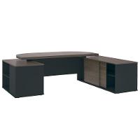 Conjunto Escritório Home Office 3 Peças Corp A06 Charuto-preto - Mpozenato - 9