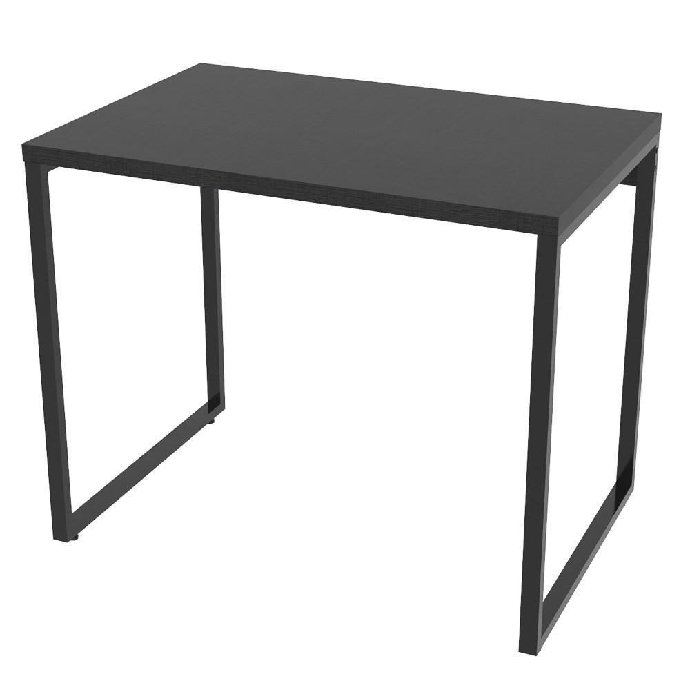 Kit 2 Mesas De Escritório Office 90cm Estilo Industrial Prisma C08 Preto Onix - Mpozenato - 3