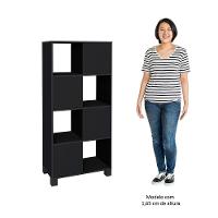 Conjunto Escritório Home Office 4 Peças Side A06 Preto - Mpozenato - 2