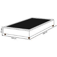 Base Para Cama Box Casal 138x188cm Hit I02 Suede Cinza - Mpozenato