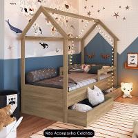 Cama Infantil Casinha Com 2 Gavetas Infix C06 Aveiro - Mpozenato - 2