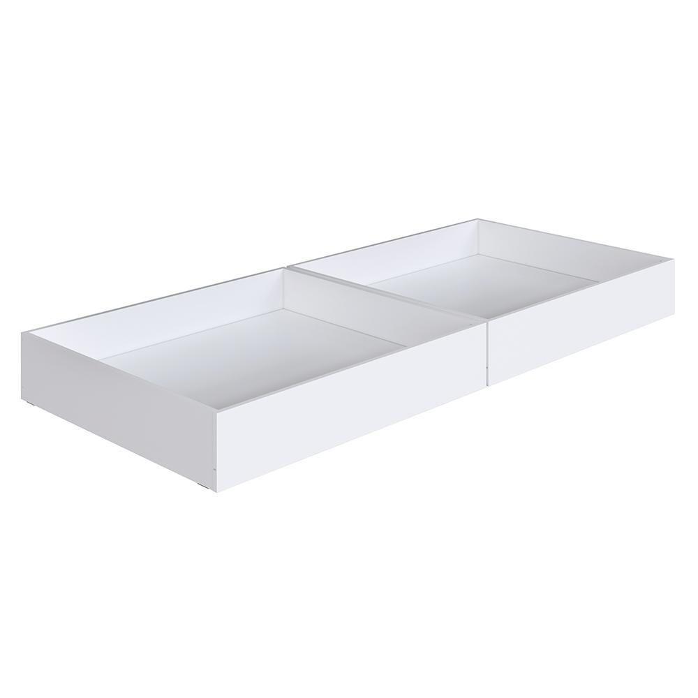 Cama Infantil Casinha Com 2 Gavetas Infix C06 Branco-rosa - Mpozenato - 7