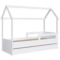 Cama Infantil Casinha Com Auxiliar Infix C06 Branco - Mpozenato - 1