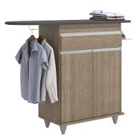 Tábua De Passar Com Balcão 2 Portas 1 Gaveta Larissa Castanho - Lumil - 1