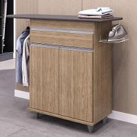 Tábua De Passar Com Balcão 2 Portas 1 Gaveta Larissa Castanho - Lumil - 2