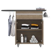 Tábua De Passar Com Balcão 2 Portas 1 Gaveta Larissa Castanho - Lumil - 3