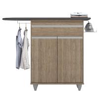 Tábua De Passar Com Balcão 2 Portas 1 Gaveta Larissa Castanho - Lumil - 6