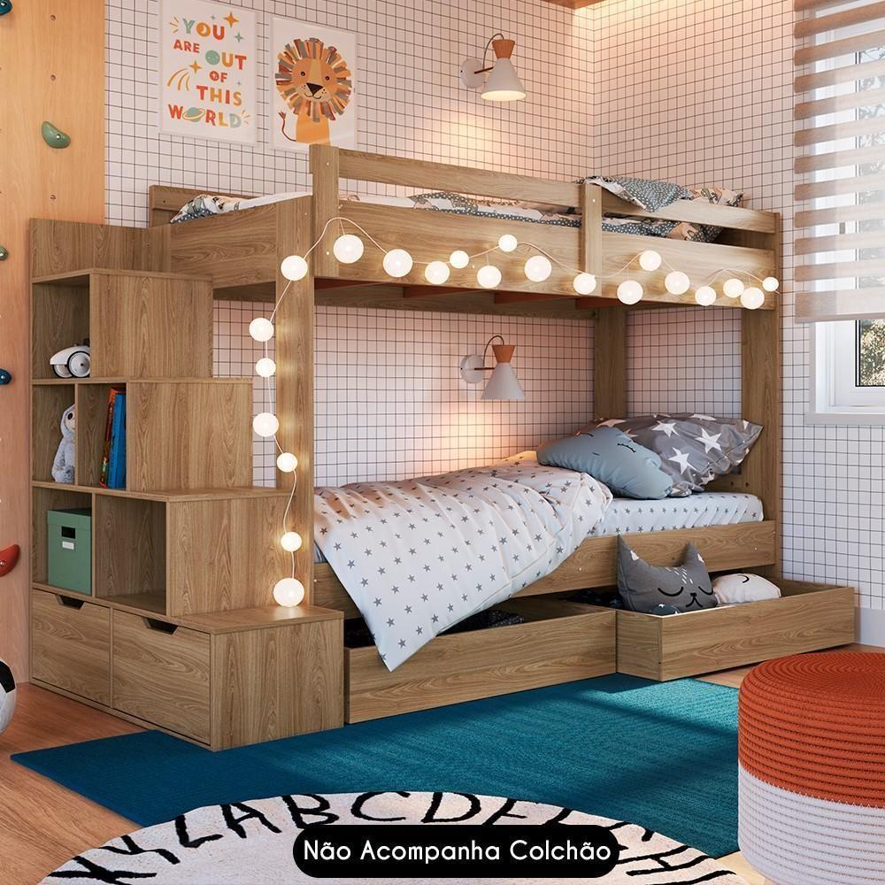 Beliche Infantil Com Escada E 4 Gavetas Infix C06 Aveiro - Mpozenato - 2