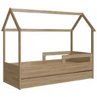 Cama Infantil Casinha Com Auxiliar Infix C06 Aveiro - Mpozenato - 1