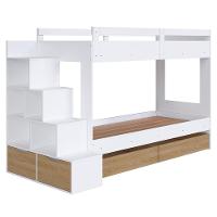 Beliche Infantil Com Escada E 4 Gavetas Infix C06 Branco-aveiro - Mpozenato - 1