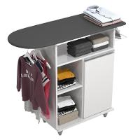 Tábua De Passar Com Balcão 1 Porta Giovana Branco - Lumil - 5