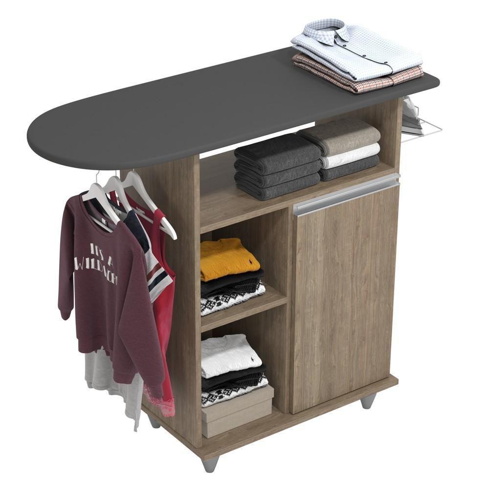 Tábua De Passar Com Balcão 1 Porta Giovana Castanho - Lumil - 5