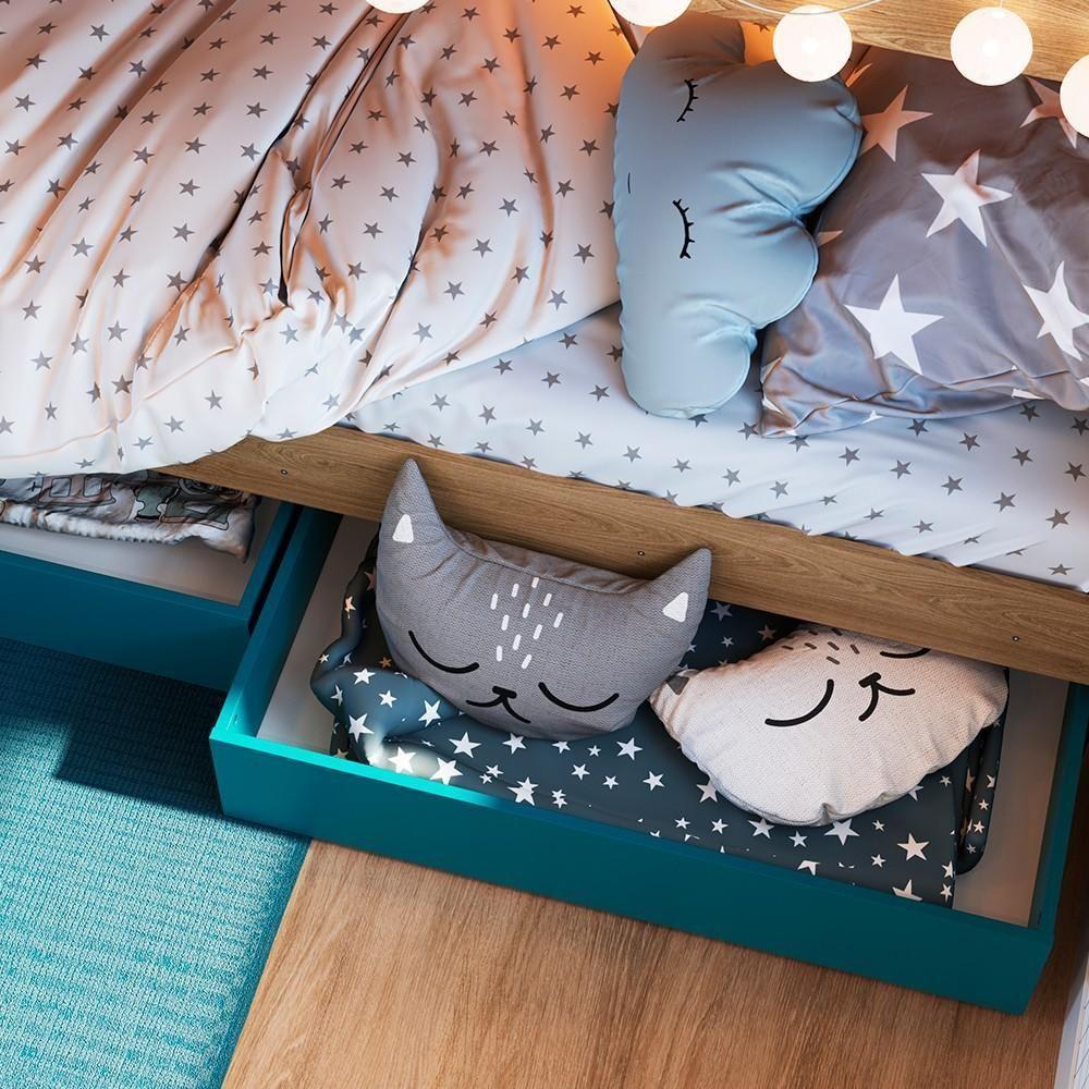 Beliche Infantil Com Escada E 4 Gavetas Infix C06 Aveiro-azul - Mpozenato - 6