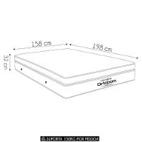 Colchão Queen Gold Ultra Gel Molas Superpocket 158x198x32cm - Ortobom